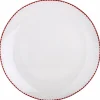 Vaisselle Et Service|SECRET DE GOURMET 6 assiettes à dessert à bordure rouge