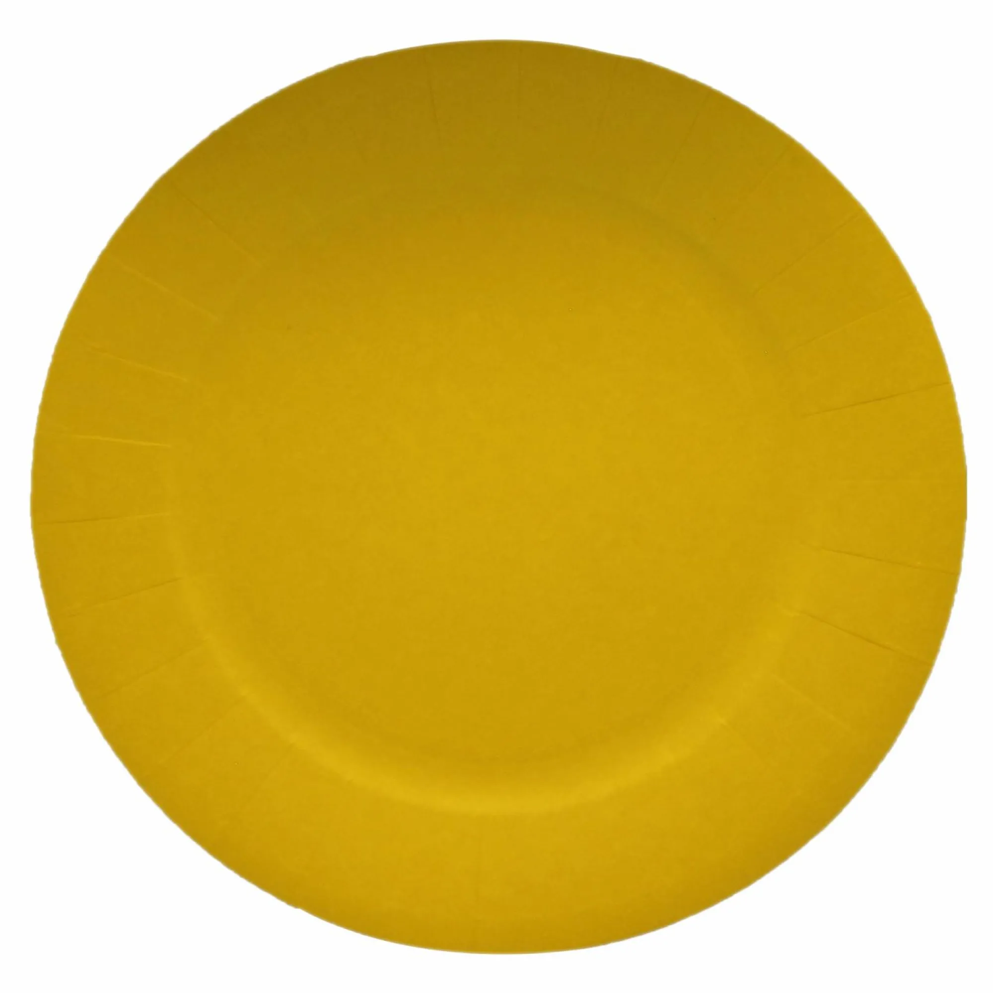 Vaisselle Jetable|Pique-Nique Et Camping|LE NAPPAGE 10 assiettes en carton canari