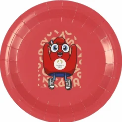 Vaisselle Jetable|Pique-Nique Et Camping|Stokomani 6 assiettes en carton Mascotte Paris 2024