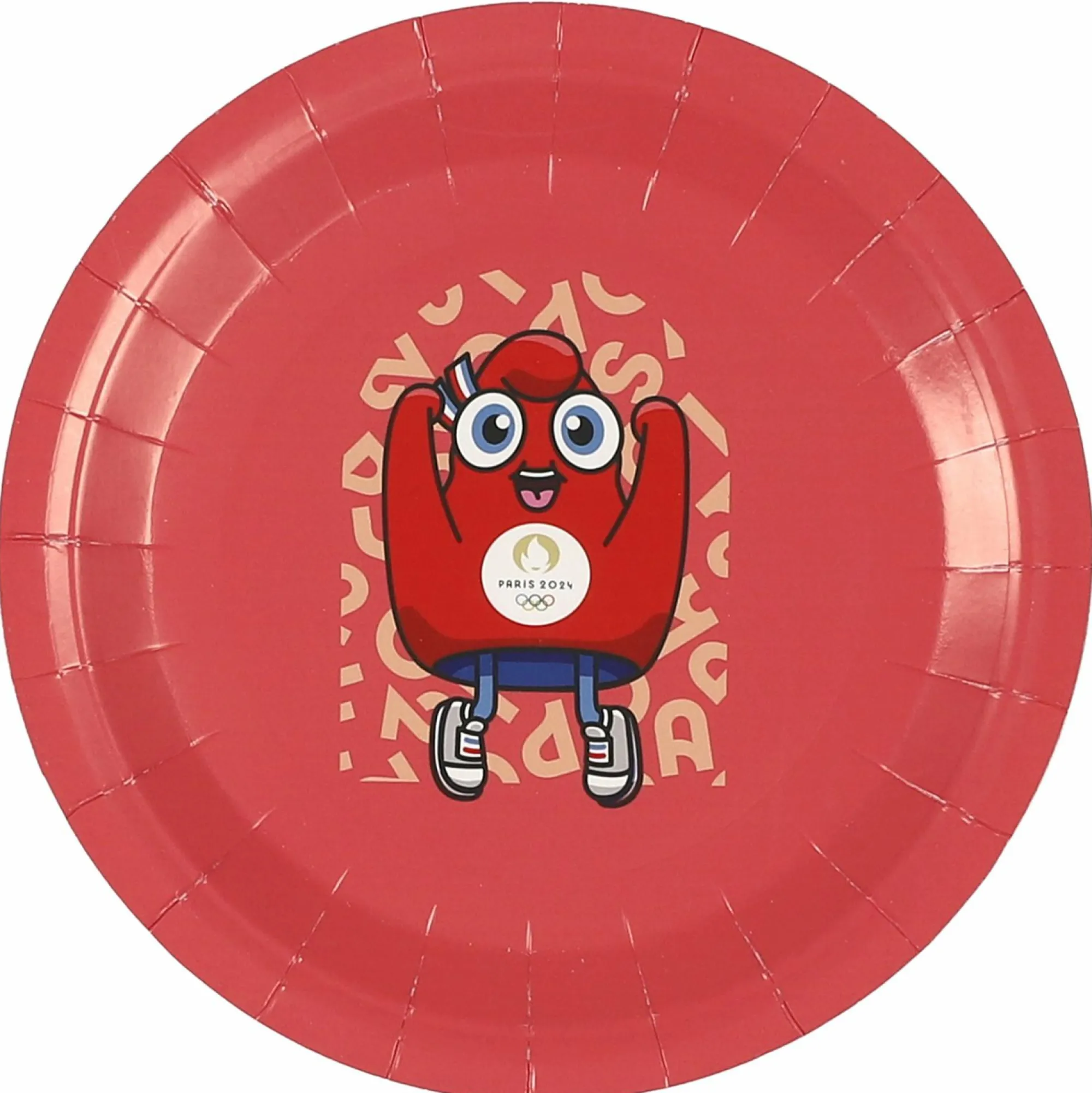 Vaisselle Jetable|Pique-Nique Et Camping|Stokomani 6 assiettes en carton Mascotte Paris 2024