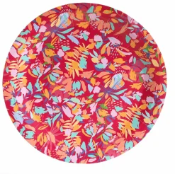 Vaisselle Jetable|Pique-Nique Et Camping|Stokomani 10 assiettes fleuries en carton