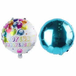 Fêtes Et Cérémonies|1 AN DE PLUS 2 ballons métalisés anniversaire 45 cm