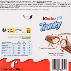 Épicerie Sucrée|KINDER 5 barres au chocolat Tronky
