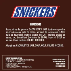 Épicerie Sucrée|SNICKERS 3 barres chocolatées cacahuètes