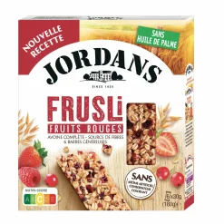 Épicerie Sucrée|JORDANS 6 barres fruesli fruits rouges