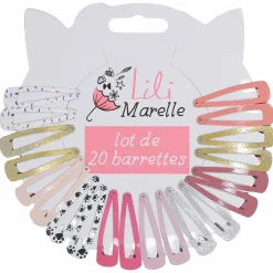 Cheveux|LILI MARELLE 20 barrettes clips enfant