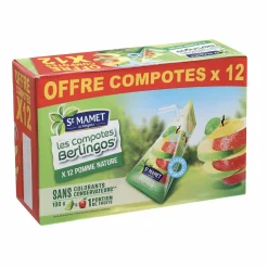 Épicerie Sucrée|ST MAMET 12 berlingots compote de pomme