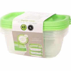 Conservation Et Rangement|Stokomani 3 boites de conservation