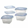 Conservation Et Rangement|CURVER 5 boîtes carrées 1,1L en plastique