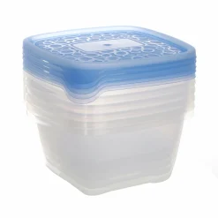 Conservation Et Rangement|CURVER 5 boîtes carrées 1,1L en plastique
