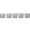 Bougies|DECLIC HOME 5 bougeoirs en verre transparents