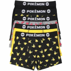 Sous-Vêtements Et Vêtements De Nuit|POKEMON 5 BOXERS COTON LICENCE BOITE Multicolore}