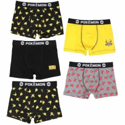 Sous-Vêtements Et Vêtements De Nuit|POKEMON 5 BOXERS COTON LICENCE BOITE Multicolore}