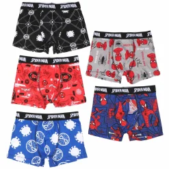 Sous-Vêtements Et Vêtements De Nuit|SPIDERMAN 5 BOXERS COTON LICENCE BOITE Multicolore}