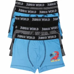Sous-Vêtements Et Vêtements De Nuit|JURASSIC WORLD 5 BOXERS COTON LICENCE BOITE Multicolore}