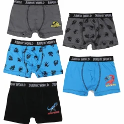 Sous-Vêtements Et Vêtements De Nuit|JURASSIC WORLD 5 BOXERS COTON LICENCE BOITE Multicolore}