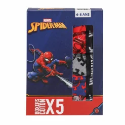 Sous-Vêtements Et Vêtements De Nuit|SPIDERMAN 5 boxers en coton Multicolore}