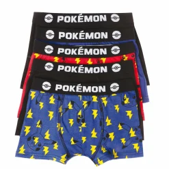 Sous-Vêtements Et Vêtements De Nuit|POKEMON 5 boxers pokémon Multicolore}