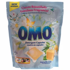 Entretien Du Linge|OMO 42 capsules de lessive au savon de Marseille