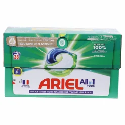 Entretien Du Linge|ARIEL 38 capsules lessive tout en 1 original