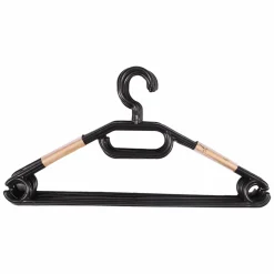 Rangement|Stokomani 10 cintres en plastique noir pivotant