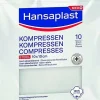 Santé Et Bien-Être|HANSAPLAST 10 compresses non tissées 10X10cm