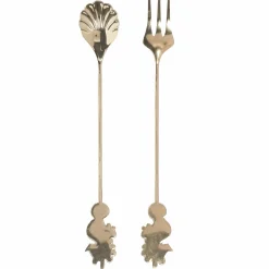 Vaisselle Et Service|Stokomani 2 couverts dorés Océan
