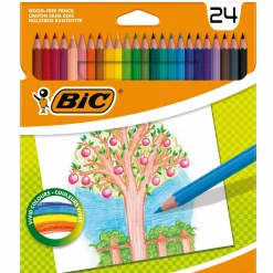 Papeterie Et Bureau|BIC 24 crayons de couleur