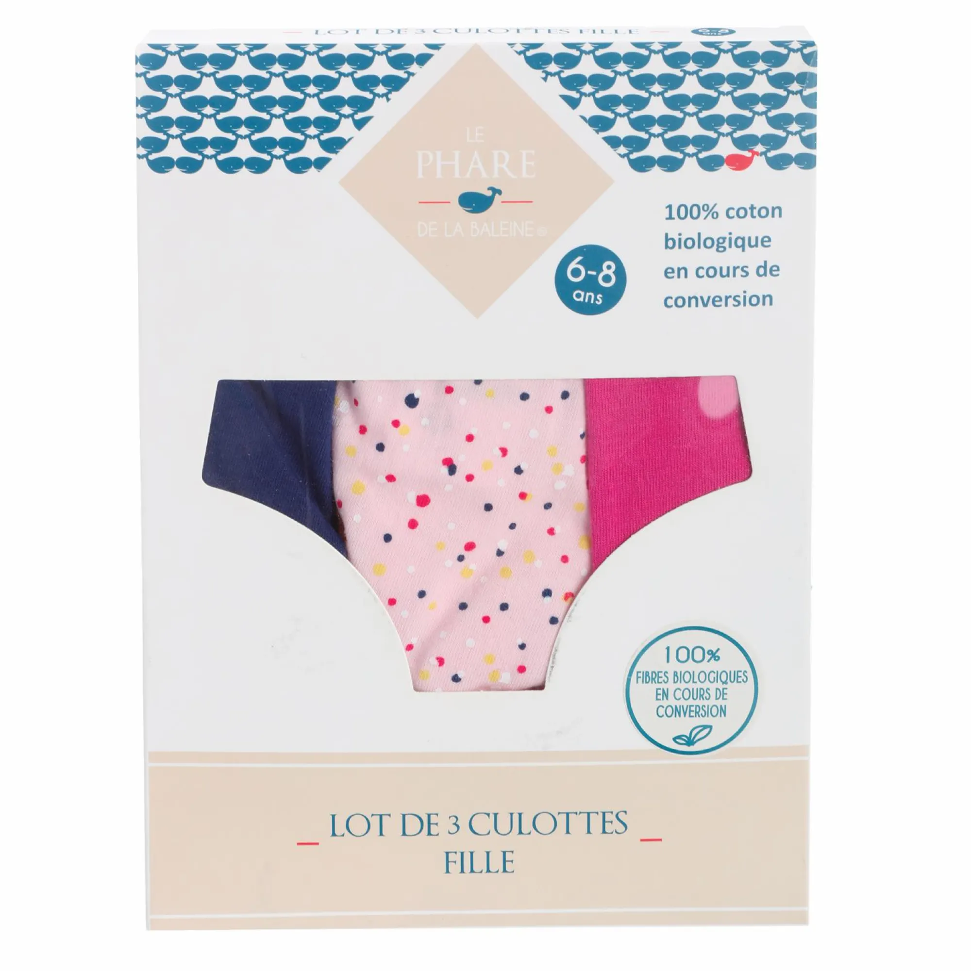 Sous-Vêtements Et Vêtements De Nuit|LE PHARE DE LA BALEINE 3 CULOTTES COTON BOITE