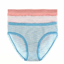 Lingerie Et Vêtements De Nuit|SEDUCCIA 3 culottes seamless bord dentelle