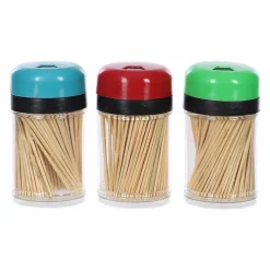 Vaisselle Jetable|COOK KEEN 3 distributeurs 200 cure-dents en bambou