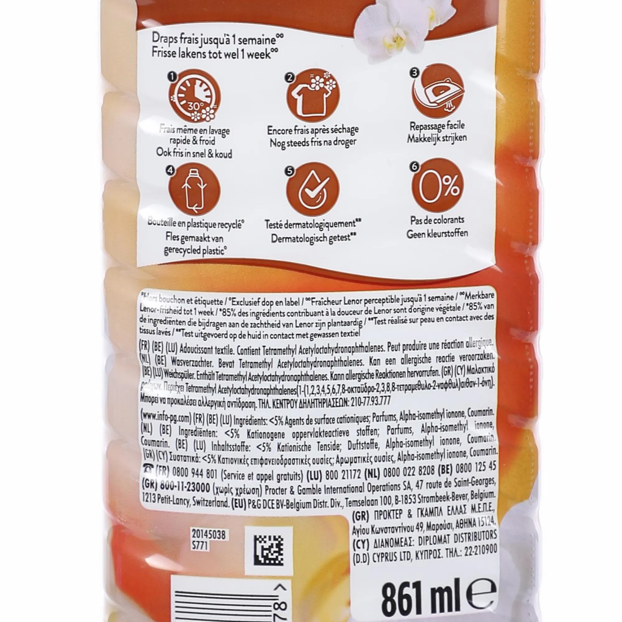 Entretien Du Linge|LENOR 41 doses adoucissant ambre et orchidée