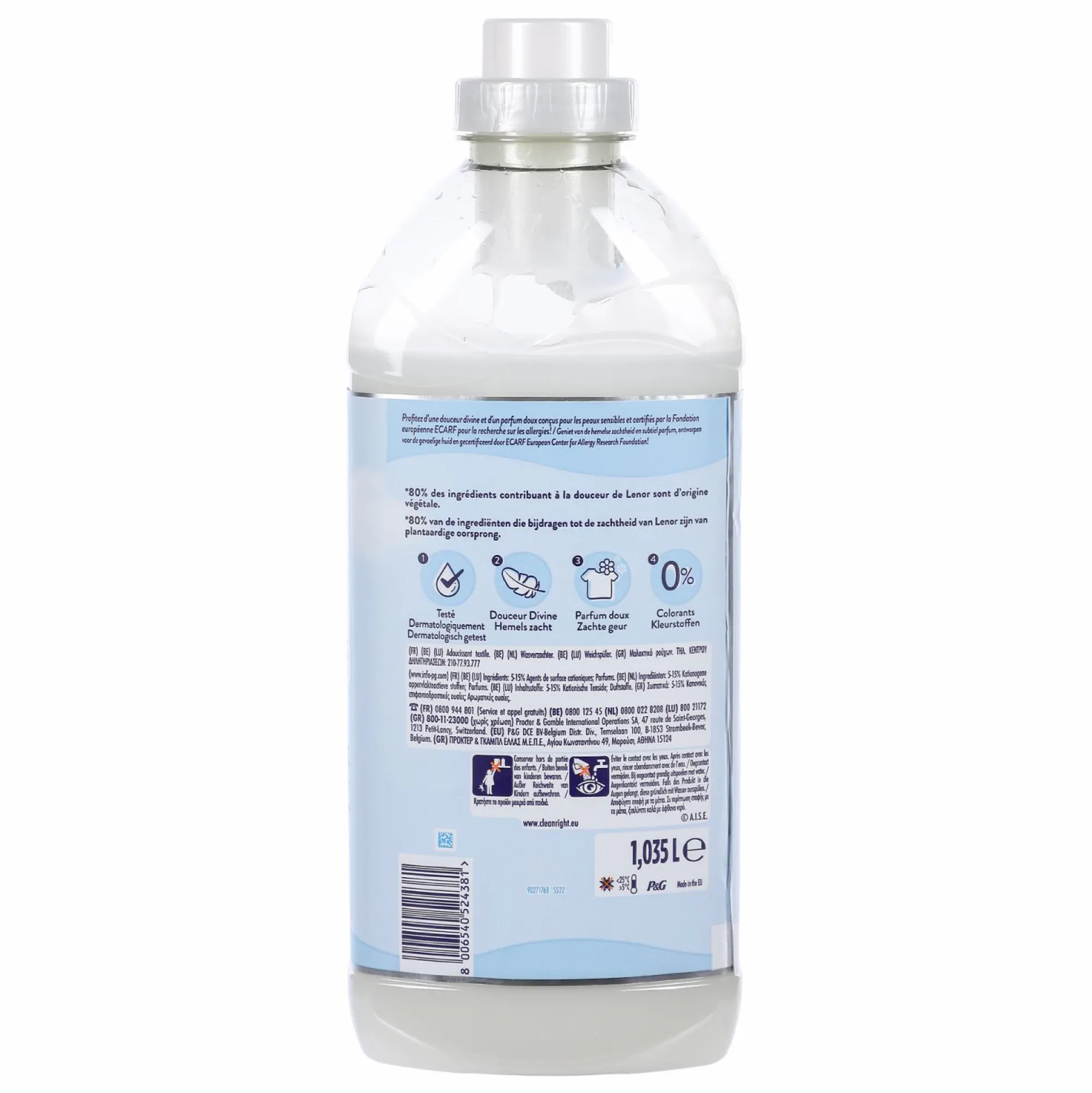 Entretien Du Linge|LENOR 45 doses d'adoucissant caresse peaux sensibles