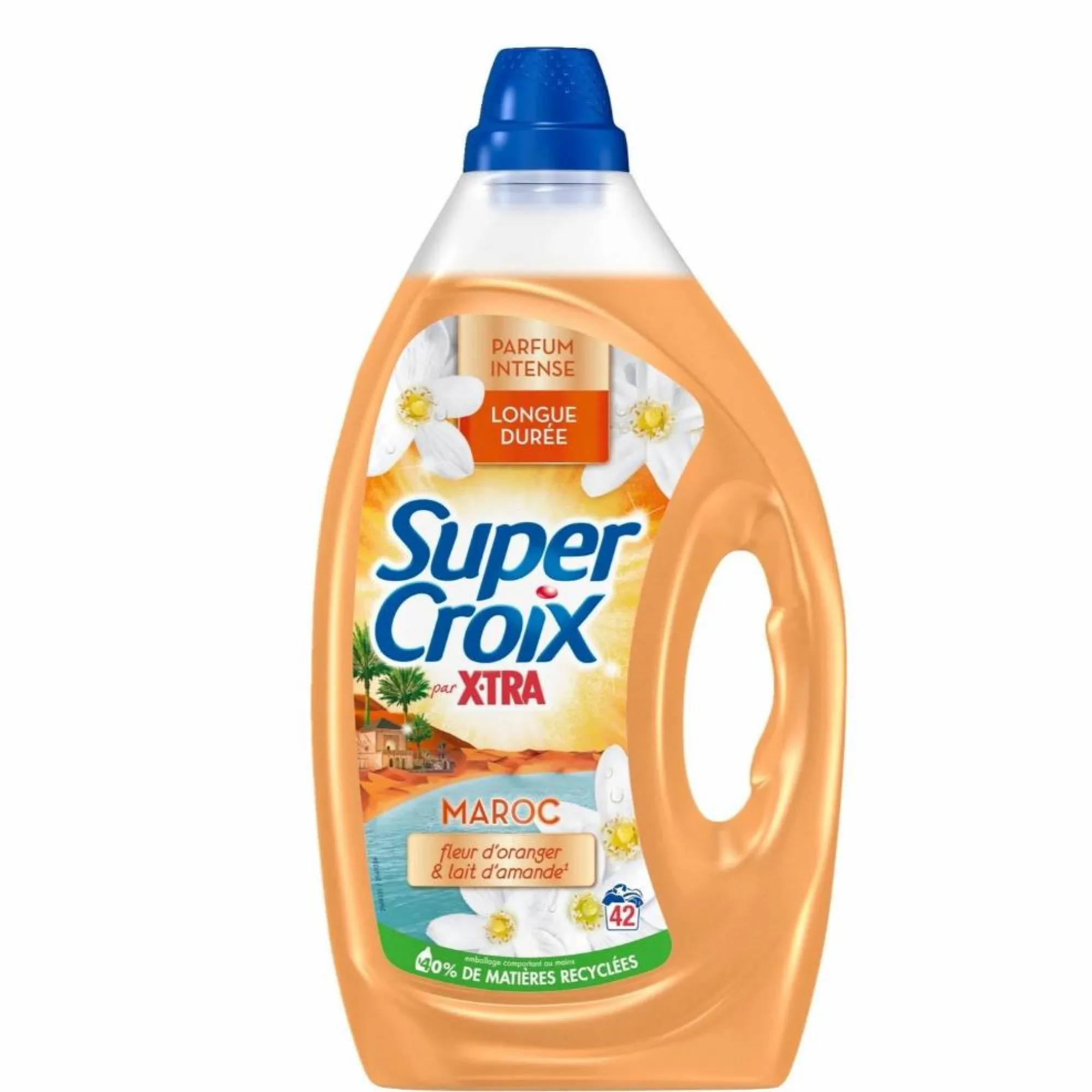 Entretien Du Linge|SUPER CROIX 42 doses de lessive liquide Maroc fleur d'oranger et lait d'amande