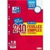 Papeterie Et Bureau|OXFORD 240 feuilles simples 21x29,7