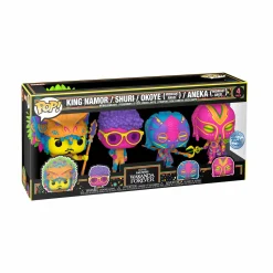 Jouet|Figurines Pop|MARVEL 4 figurines Pop black Panther colorées 9 cm