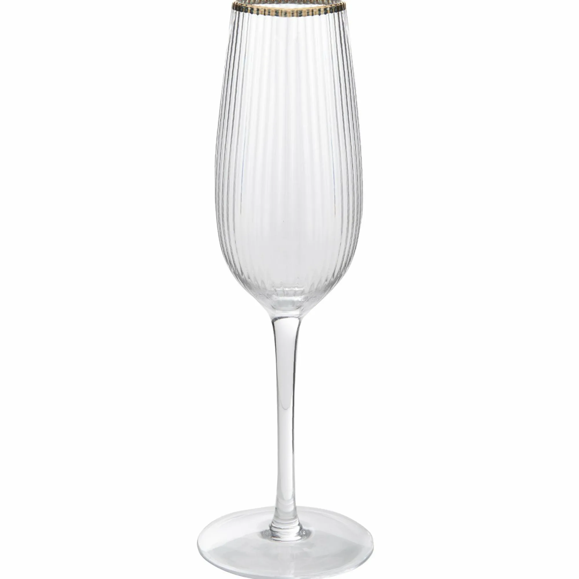 Vaisselle Et Service|DECLIC HOME 3 flûtes à champagne bord doré