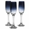Vaisselle Et Service|DECLIC HOME 3 flutes à champagne fumées