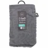 Linge De Bain|Salle De Bain Et Wc|Stokomani 2 gants de toilette Madeira Gris clair