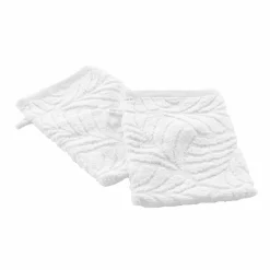 Linge De Bain|Salle De Bain Et Wc|Stokomani 2 gants de toilette 15x21 cm Madeira blanc