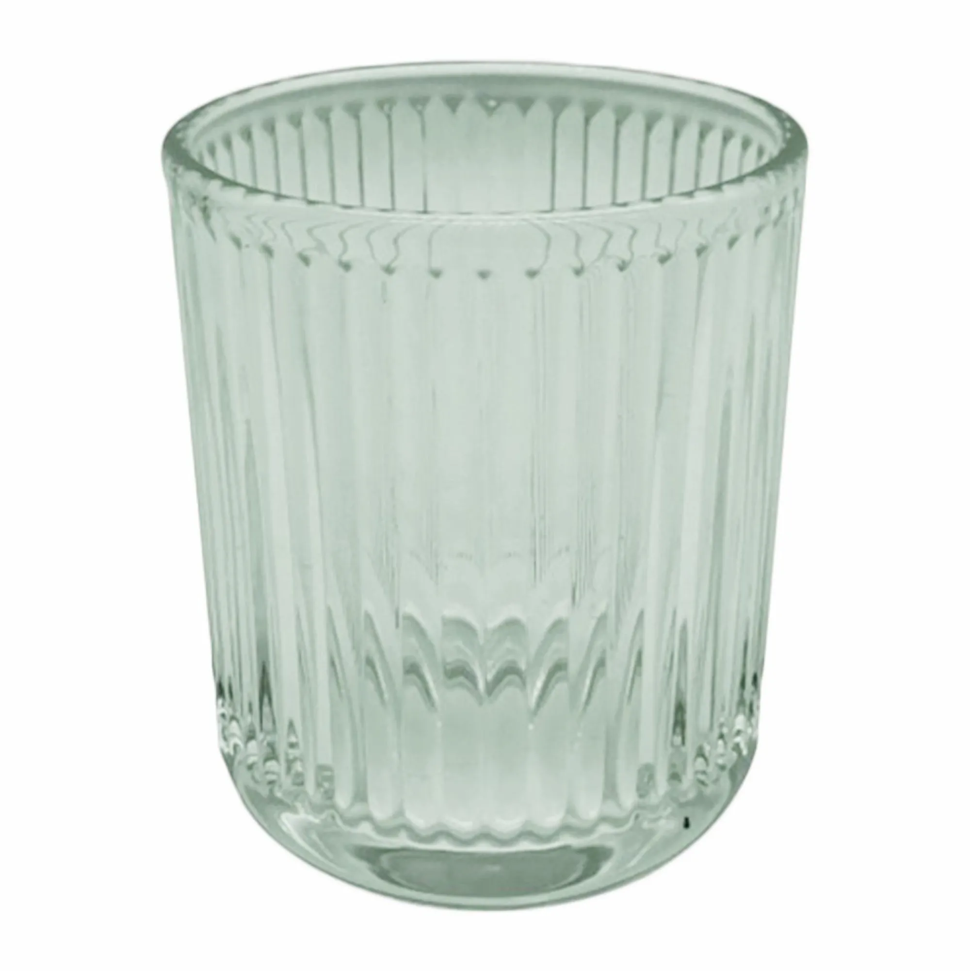 Vaisselle Et Service|DECLIC HOME 3 gobelets bas striés fumés