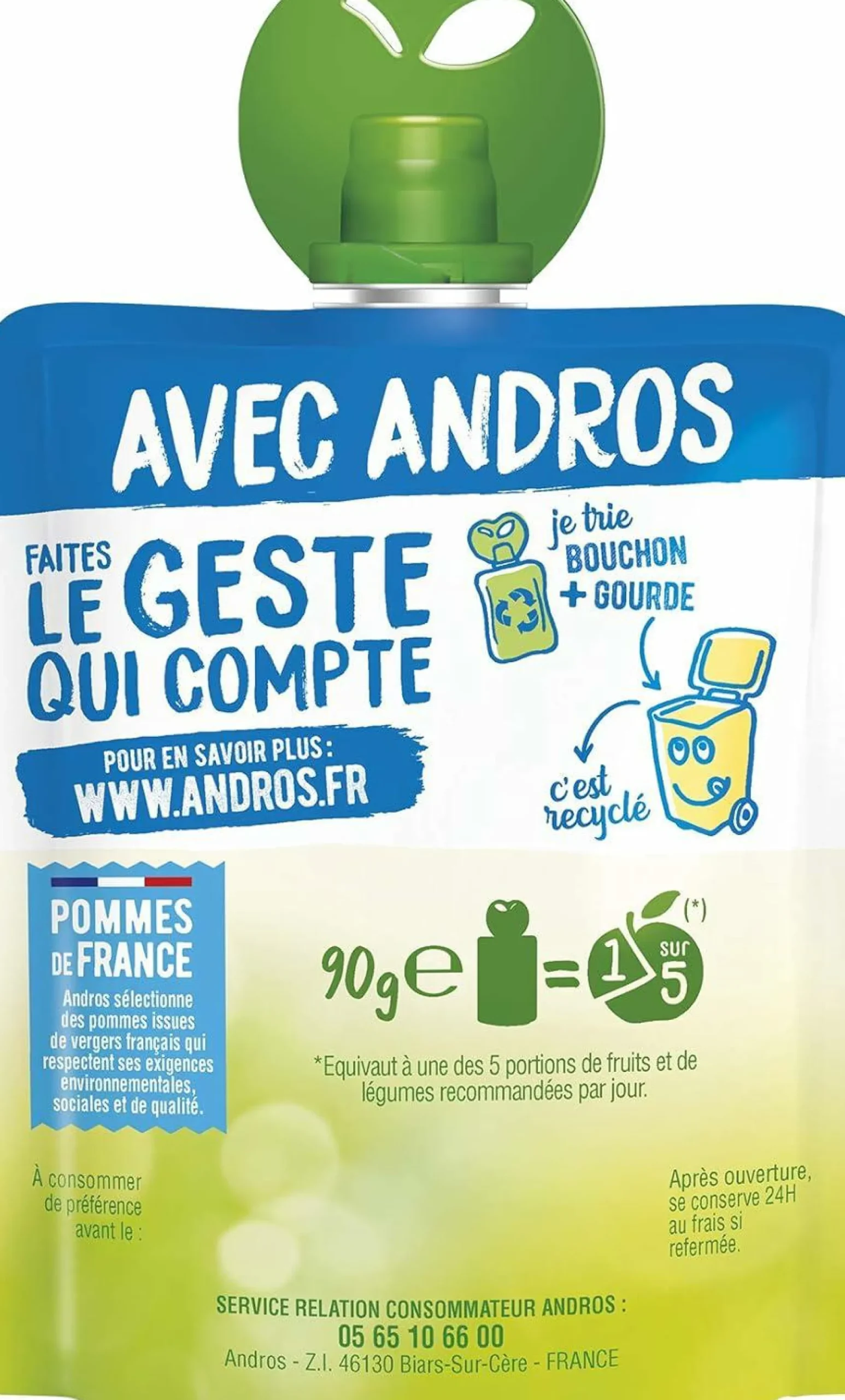 Épicerie Sucrée|Stokomani 48 gourdes Pomme nature