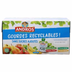 Épicerie Sucrée|Stokomani 20 gourdes pommes et fruits