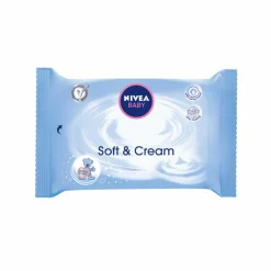 Soin Bébé|NIVEA 63 LINGETTES BÉBÉ SOFT & CREAM -
