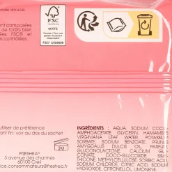 Visage|FRESHEA 25 lingettes démaquillantes hamamelis et huile d'amande douce