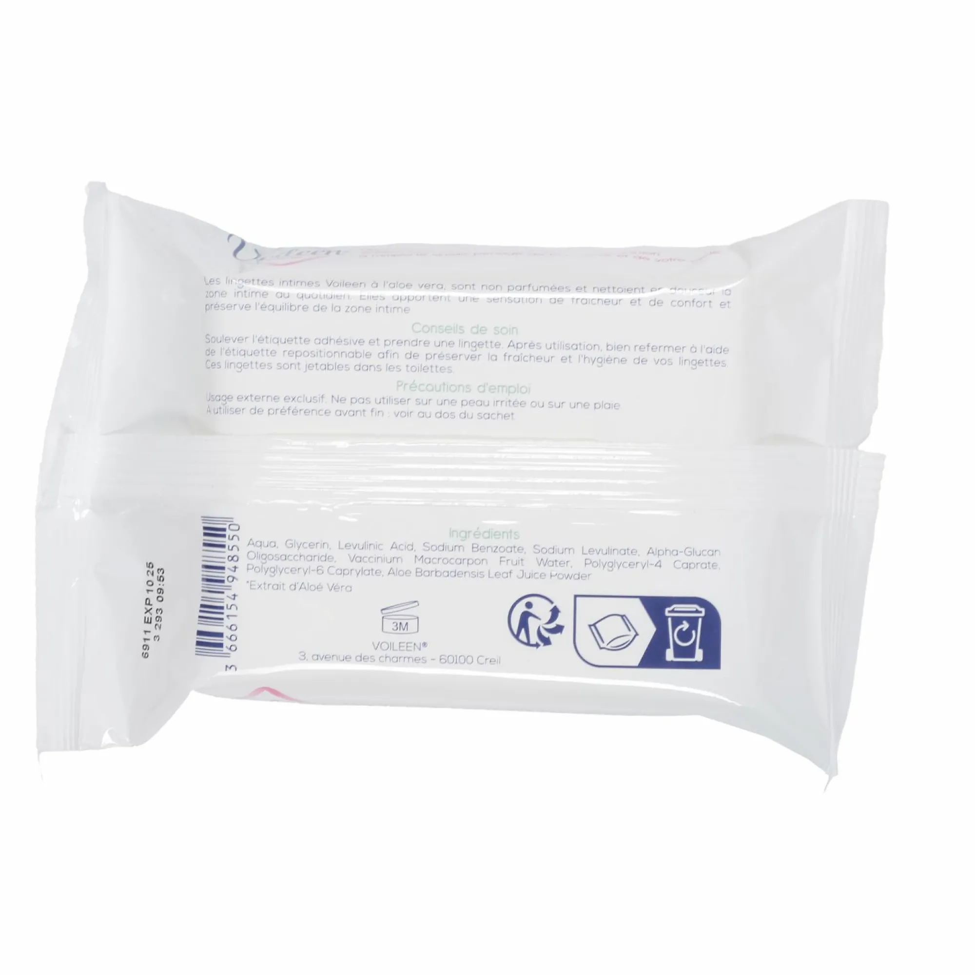 Hygiène|VOILEEN 20 lingettes intimes