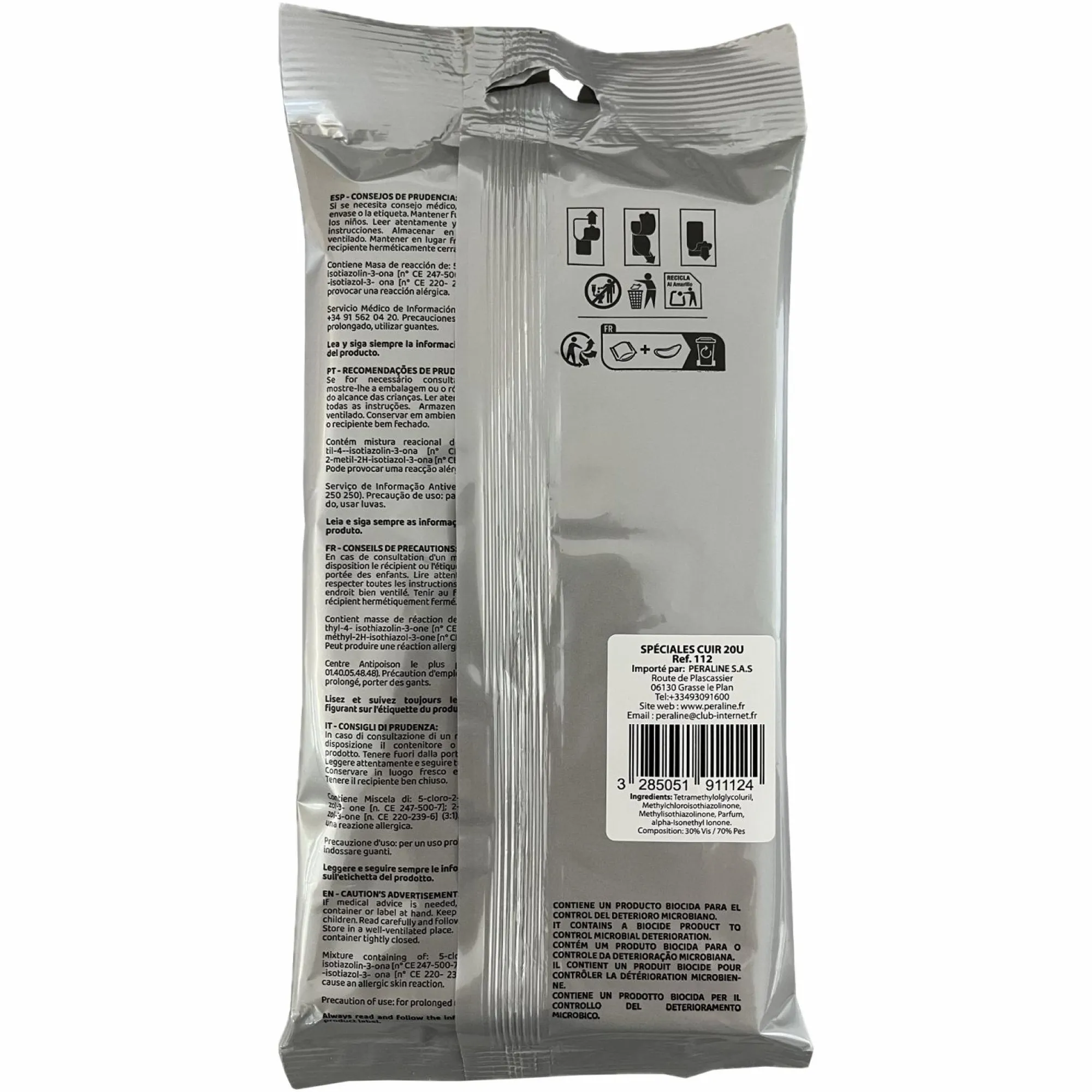Accessoires Automobiles|Stokomani 20 lingettes nettoyantes voiture pour cuir