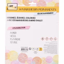 Loisirs Créatifs|ART&KIT 24 marqueurs à mine ovale