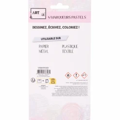 Loisirs Créatifs|ART&KIT 5 marqueurs pastel