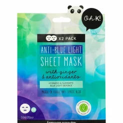 Visage|Stokomani 2 masques visage en tissu anti-lumière bleue